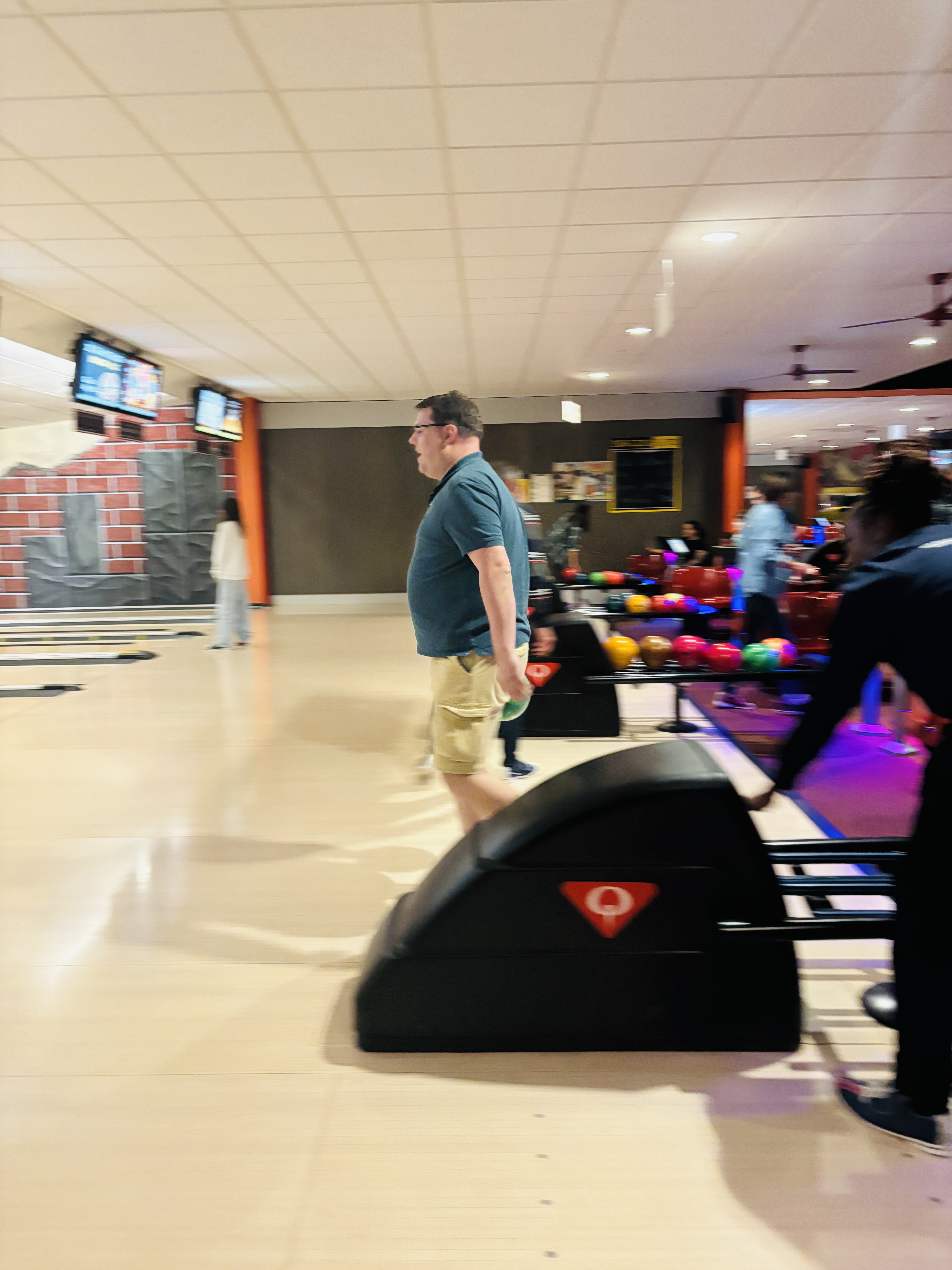 Beim Bowling in Markkleeberg