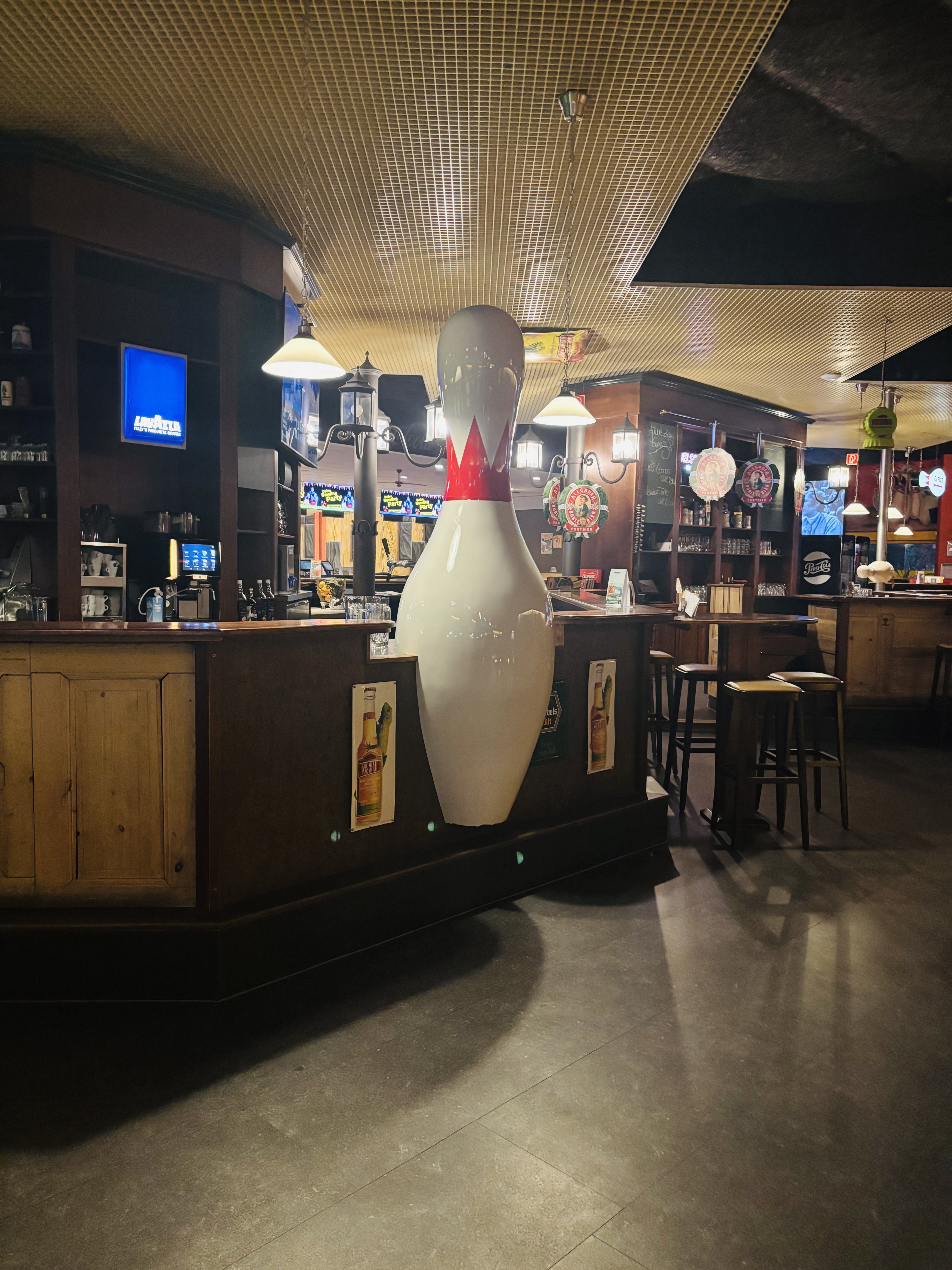 Beim Bowling in Markkleeberg