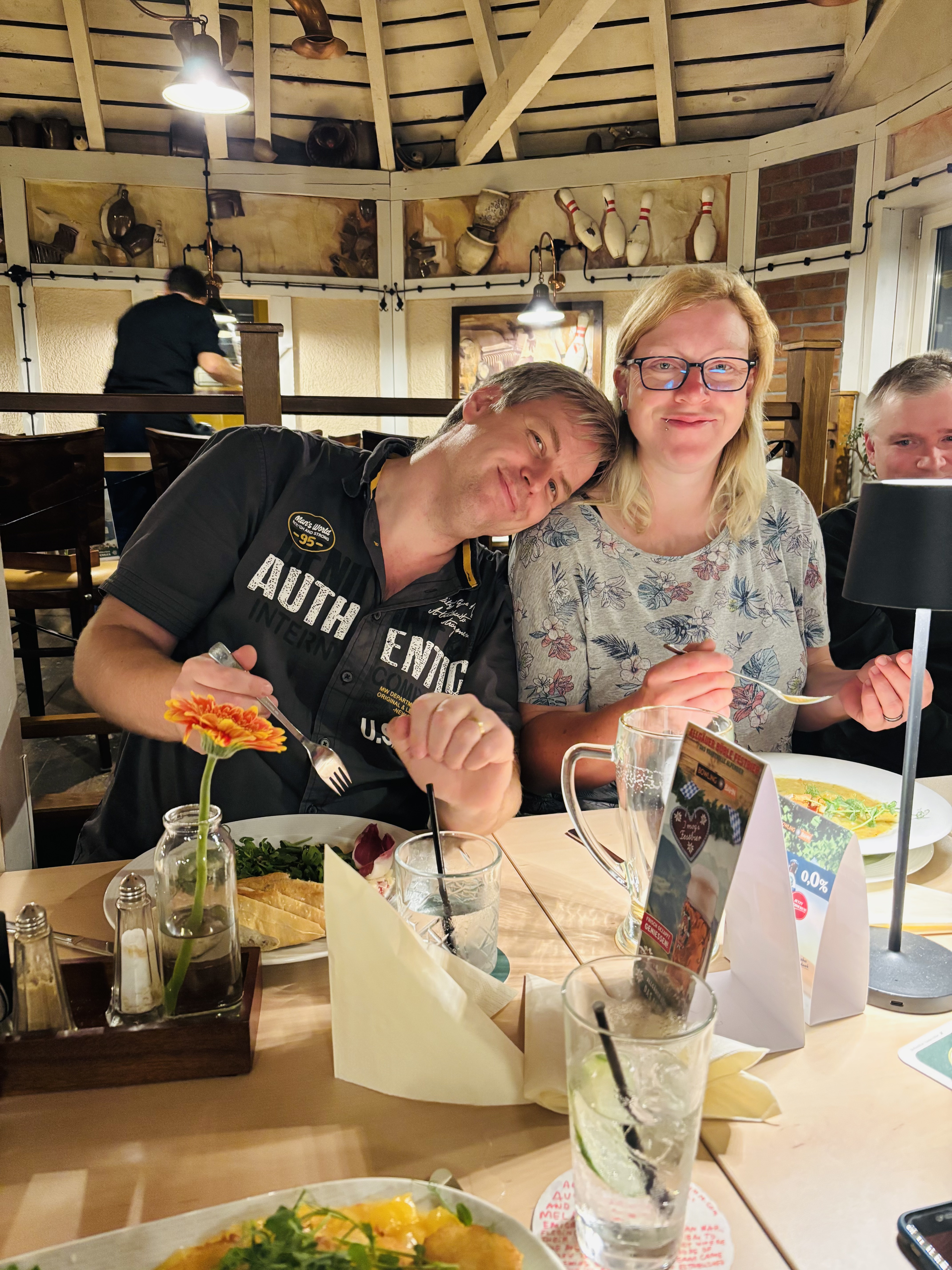Beim Bowling in Markkleeberg