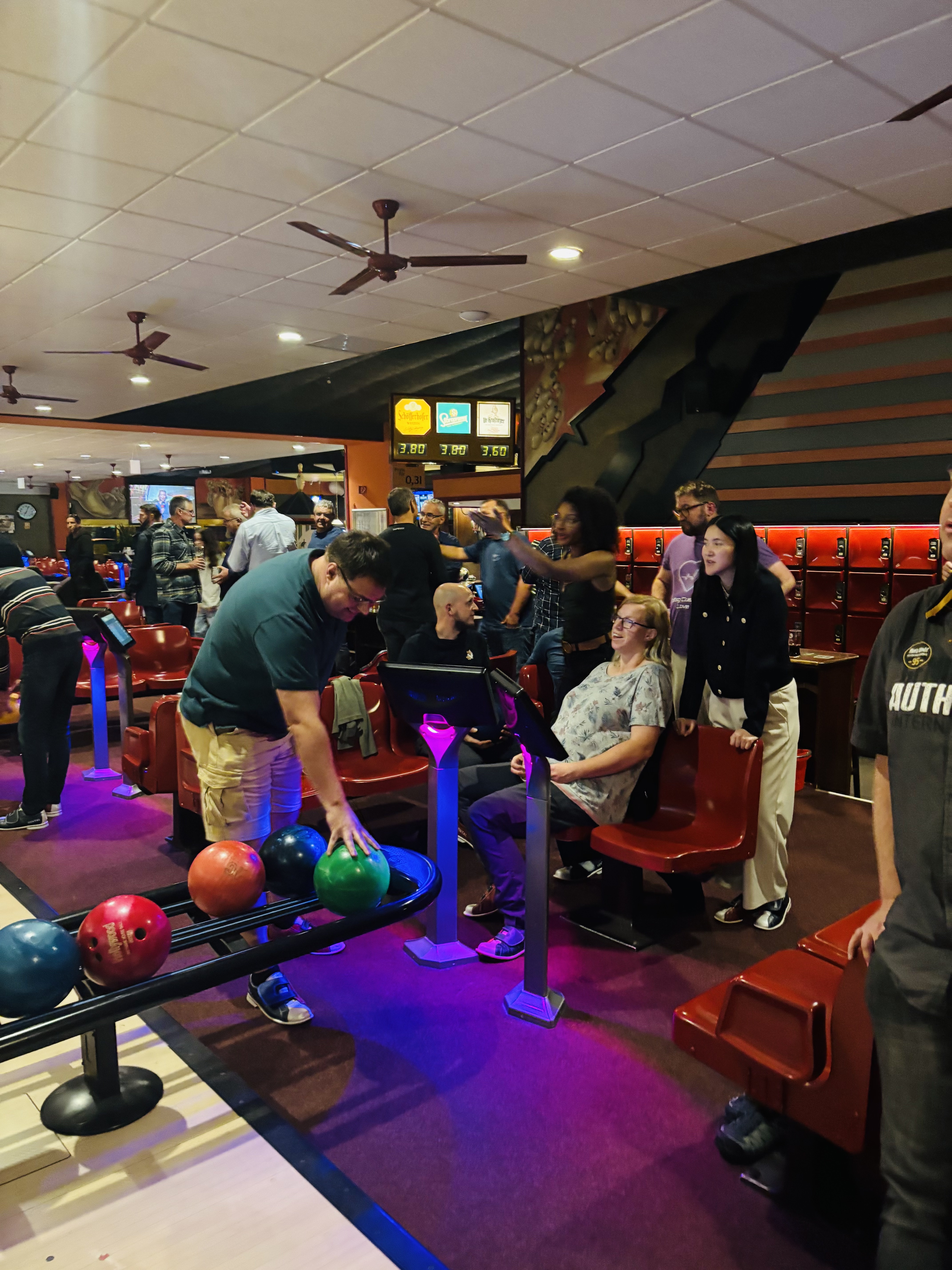 Beim Bowling in Markkleeberg