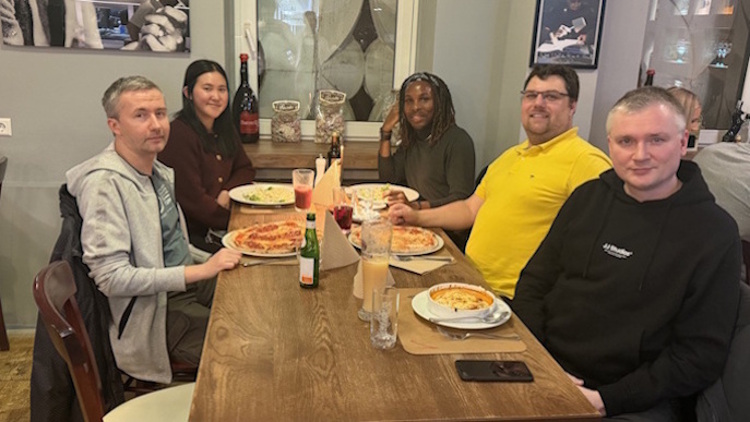 Abendessen am ersten Abend