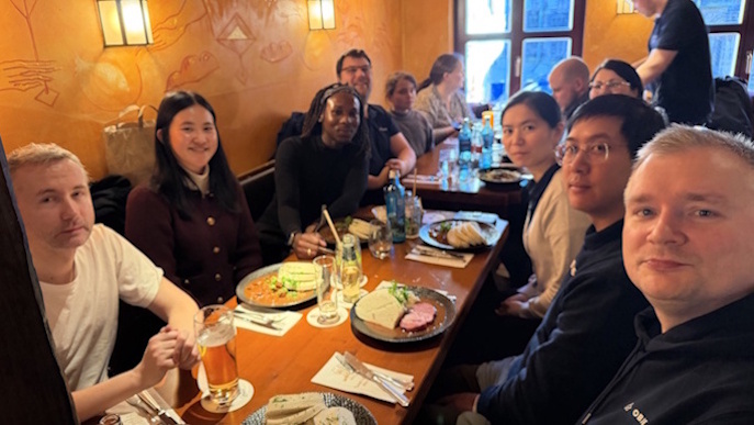 Abendessen am ersten Abend