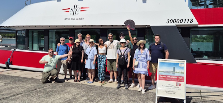 Team-Event Wien 2026: Wien vom Wasser aus